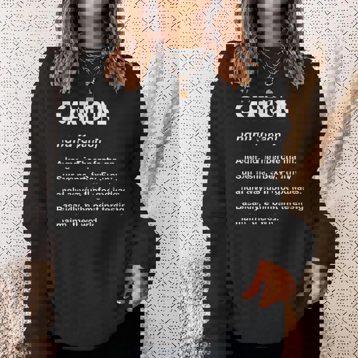 Canon ネームシャツ スウェットシャツ 彼女への贈り物