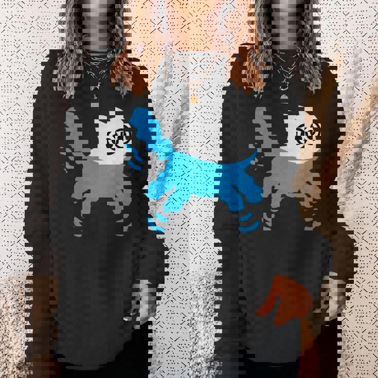 Catwimming Kitten In Water Cute Animalwimmer スウェットシャツ 彼女への贈り物