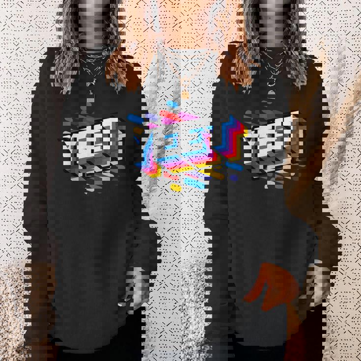 Celebration Yeet キッズ トレンディ ミーム スローガン Yeeting スウェットシャツ 彼女への贈り物