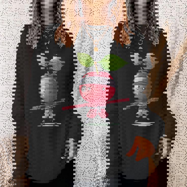 Cherry Ninja かわいいtシャツ スウェットシャツ 彼女への贈り物