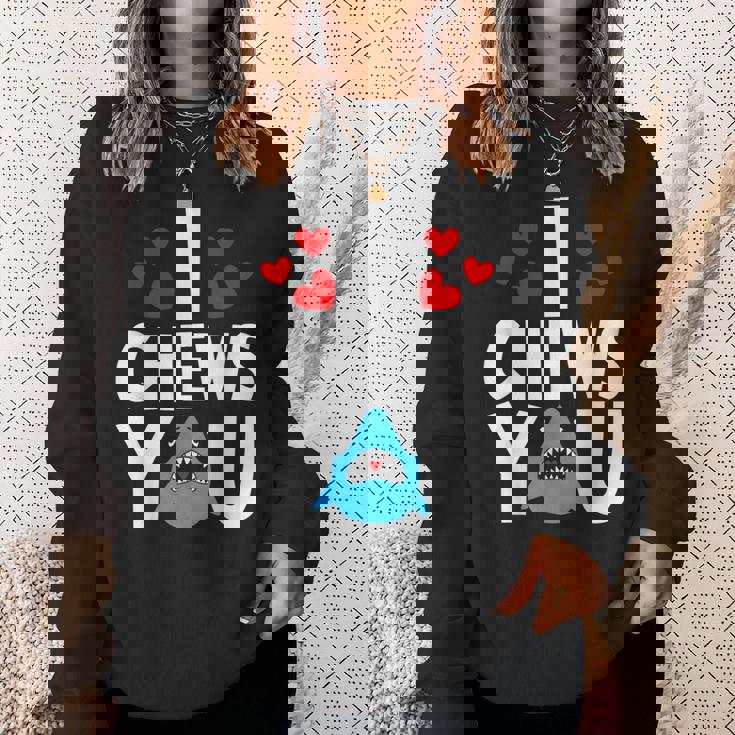 I Chews Youhark バレンタインデー ラブ ハート メンズ レディース スウェットシャツ 彼女への贈り物