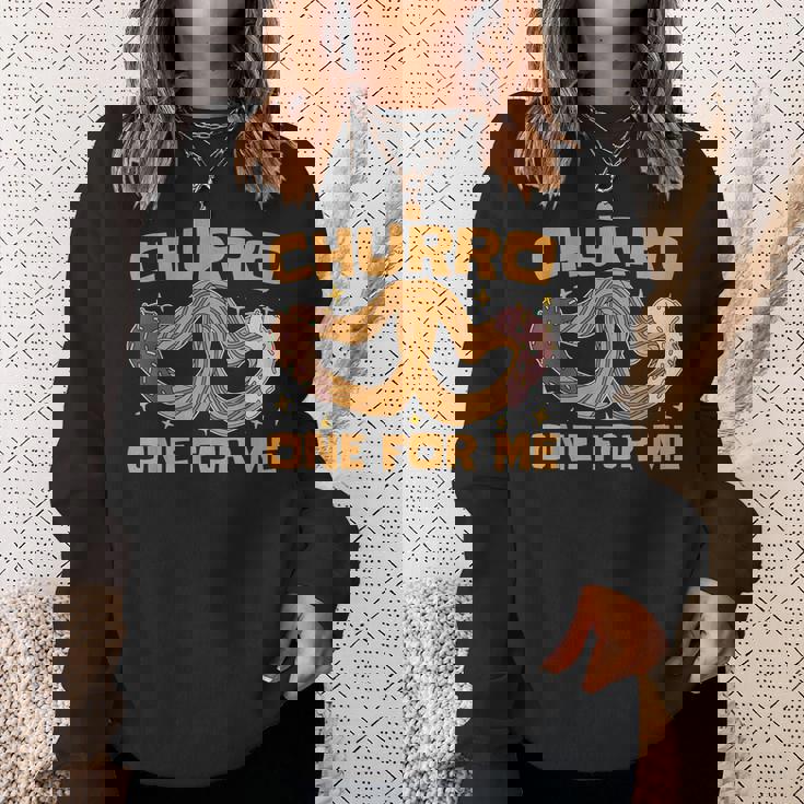 Churro One For Me メキシコ料理 揚げ生地が大好き チュロス スウェットシャツ 彼女への贈り物