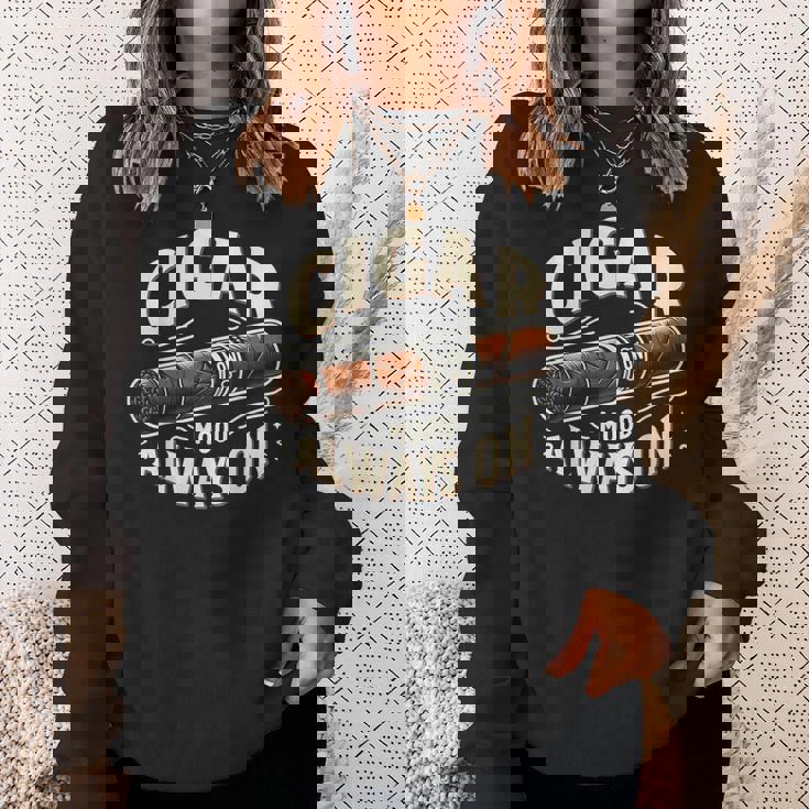 Cigar Mood Always On Cigar ファニーグラフィックtシャツ スウェットシャツ 彼女への贈り物