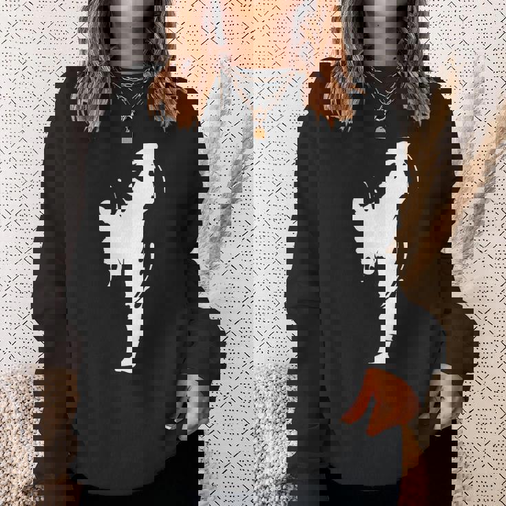 Cool Taekwondo Man Fighting Graphic & Cool s スウェットシャツ 彼女への贈り物