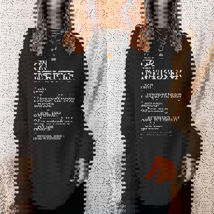 Cprインストラクター ジョブ定義 心肺蘇生 スウェットシャツ 彼女への贈り物