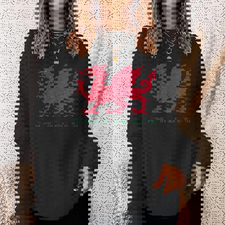 Cymru Am Byth ウェールズ ラグビー ドラゴンウェールズ プレイヤープライドギフト スウェットシャツ 彼女への贈り物