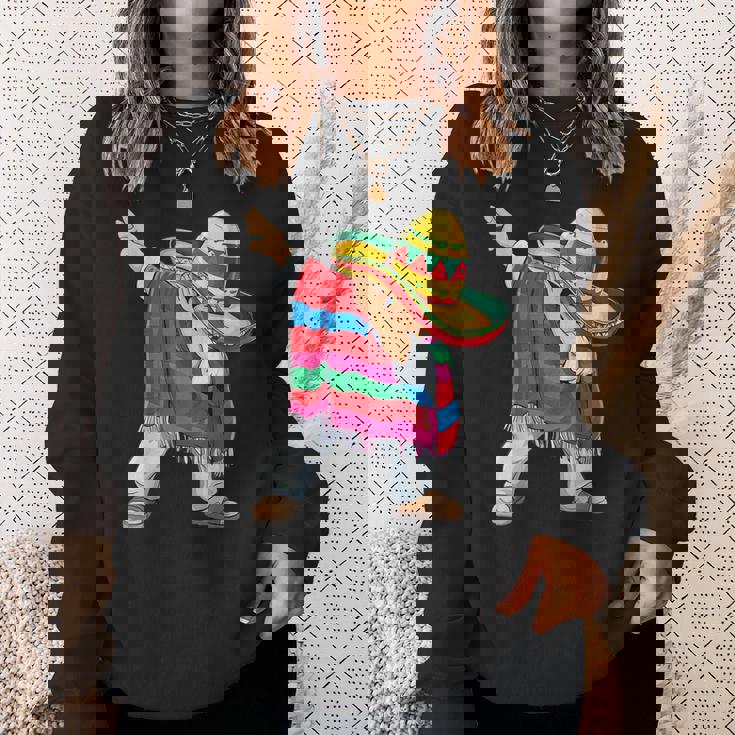 Dabbing メキシカン ポンチョ シンコ・デ・マヨ ボーイズ メンズ ソンブレロ ダブ スウェットシャツ 彼女への贈り物