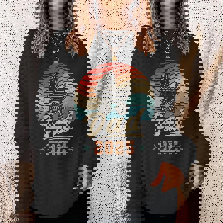 Dad 2025 歳 新しい父親 赤ちゃん発表 父性 スウェットシャツ 彼女への贈り物