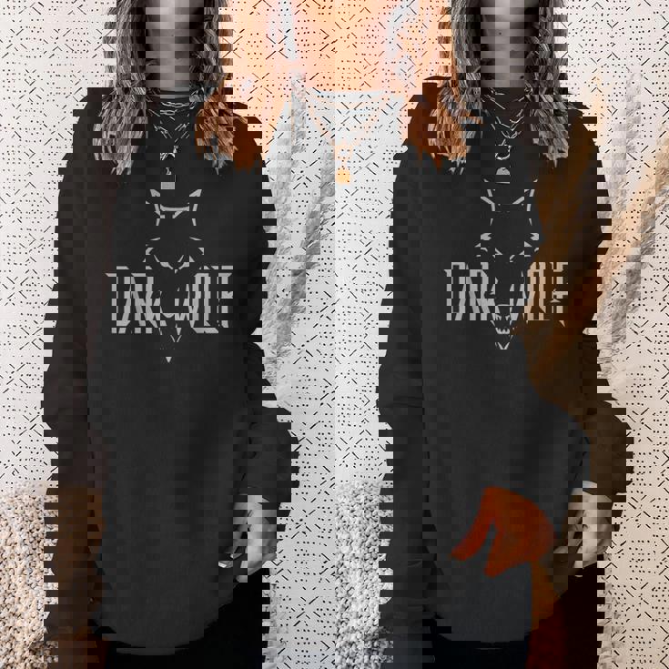 Dark Wolf Graphic Fierce Animaltreetwear スウェットシャツ 彼女への贈り物