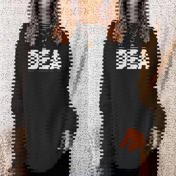 Deaエージェント麻薬取締局ホワイトプリント スウェットシャツ 彼女への贈り物