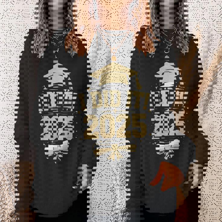 I Did It Graduate 2025 2025年卒業クラス スウェットシャツ 彼女への贈り物
