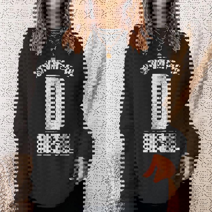 Diesels Mechanic For D He Wants The Diesels スウェットシャツ 彼女への贈り物