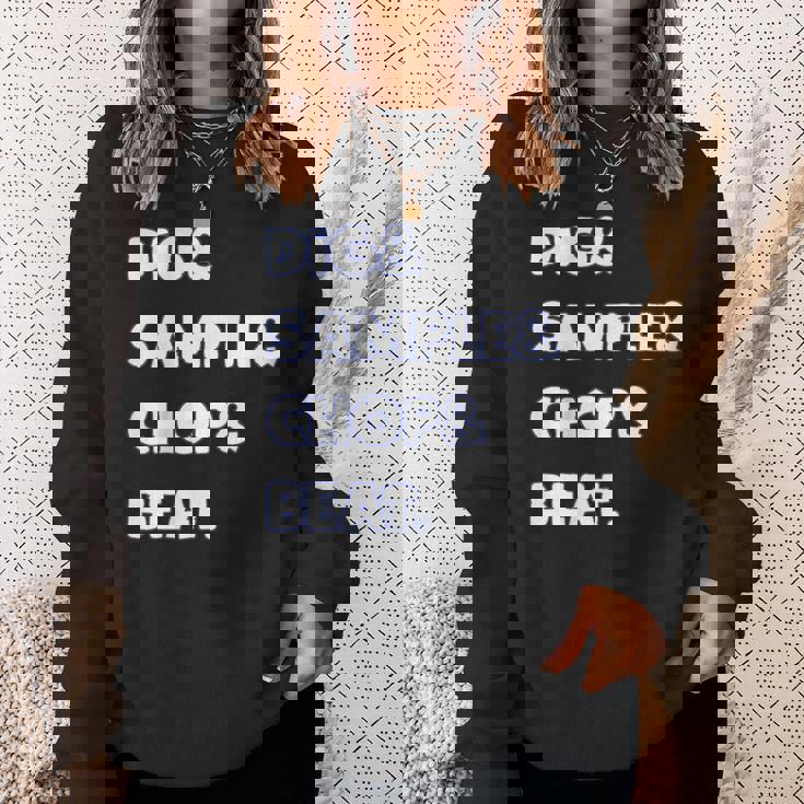 Dig&Sample&Chop&Beat シャツ Mpc ドラムサンプラー 音楽愛好家 スウェットシャツ 彼女への贈り物