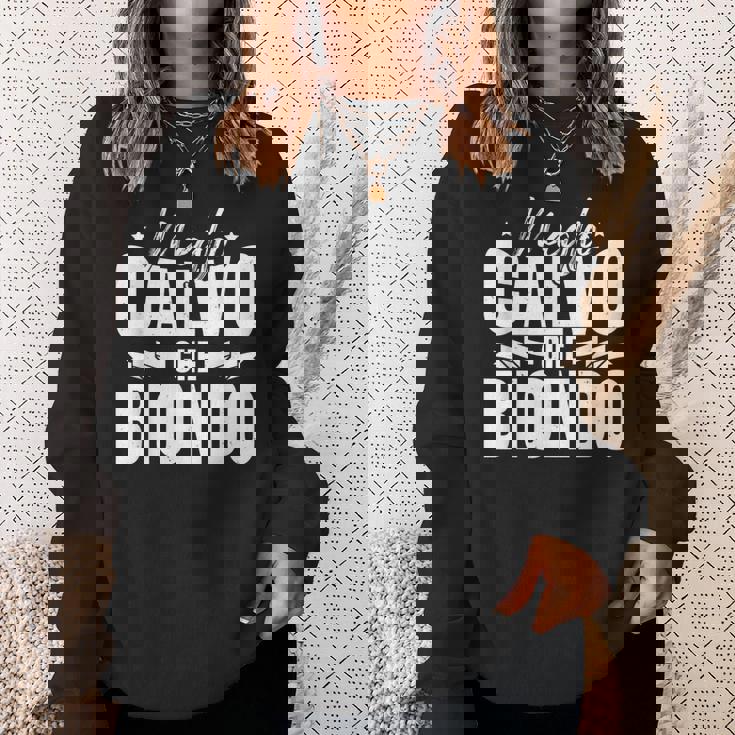 Divertente Papà Calvo Meglio Calvo Che Biondo Felpa Regalos para ella