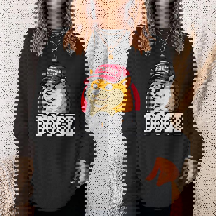 Doge Trump Hodl Cryptocurrency スウェットシャツ 彼女への贈り物