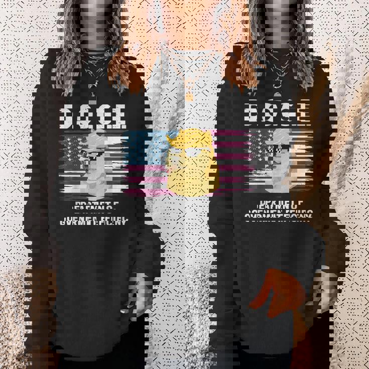 Doge 政府効率省 トランプ柴犬 スウェットシャツ 彼女への贈り物