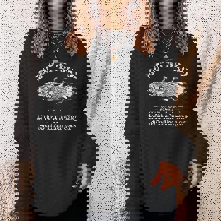 Don't Hurry Chillin' 日本製シーラカンス魚 スウェットシャツ 彼女への贈り物