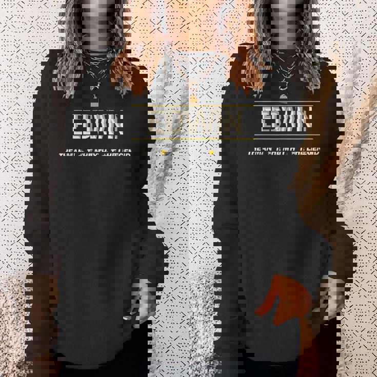 Edwin The Man The Myth The Legend スウェットシャツ 彼女への贈り物