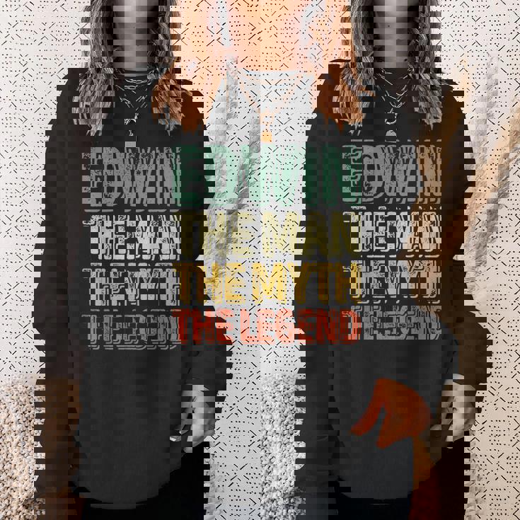 Edwin The Man The Myth The Legend シャツ ファーストネーム Edwin スウェットシャツ 彼女への贈り物