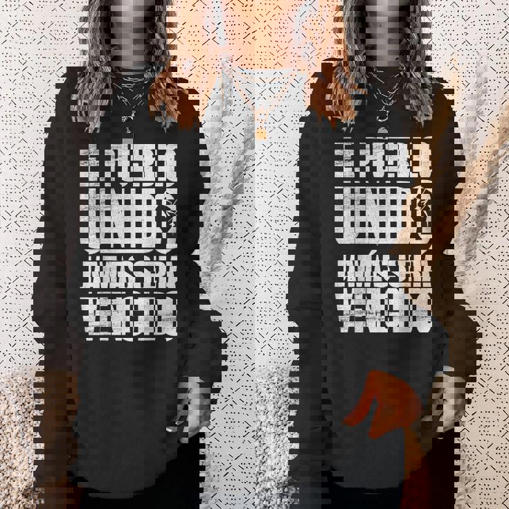 El Pueblo Unido Jamaseraencido Protestlogan スウェットシャツ 彼女への贈り物