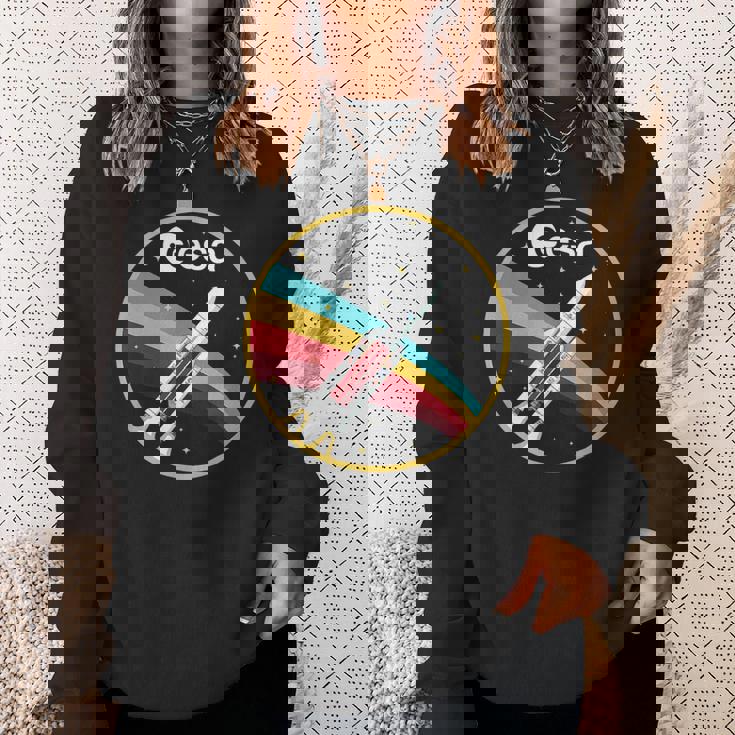 Esa 欧州宇宙機関 アリアン 5 ロケット ヴィンテージ スウェットシャツ 彼女への贈り物