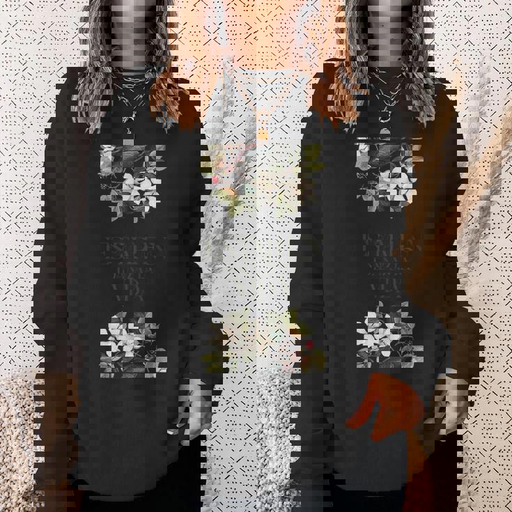 Estar En Danza Laida ボタニカルアート スウェットシャツ 彼女への贈り物