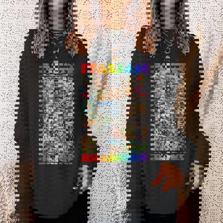 Every Italian Brainrot Meme Italian Brainrotコレクション スウェットシャツ 彼女への贈り物