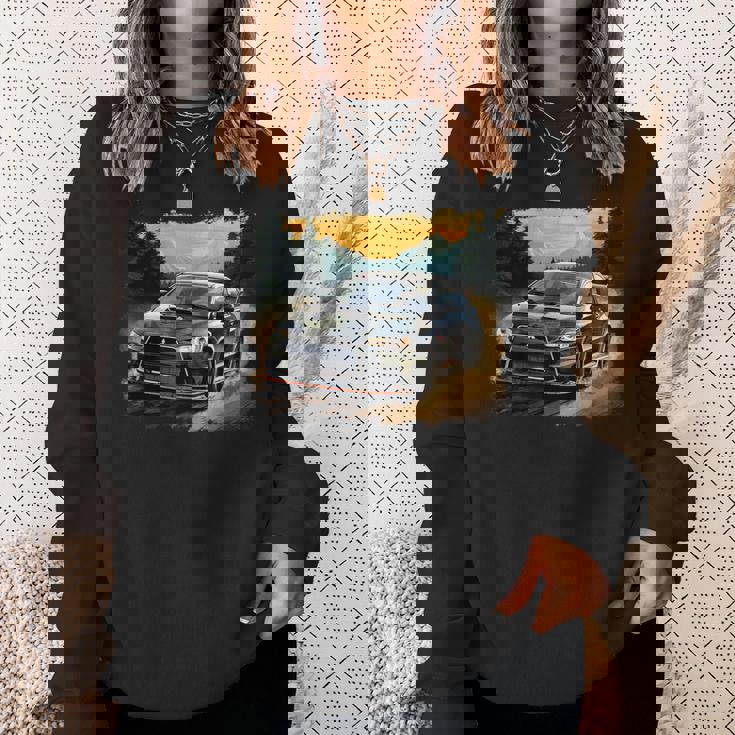 Evo 日本製スポーツカー スウェットシャツ 彼女への贈り物