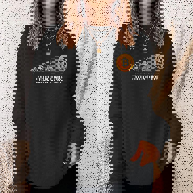 Evolution Of Money お金の進化 ビットコインプランb 暗号通貨btc ホドル スウェットシャツ 彼女への贈り物