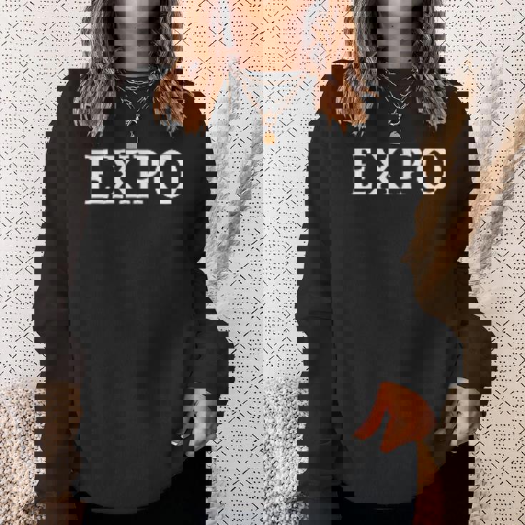 Expo 英単語アパレル スウェットシャツ 彼女への贈り物