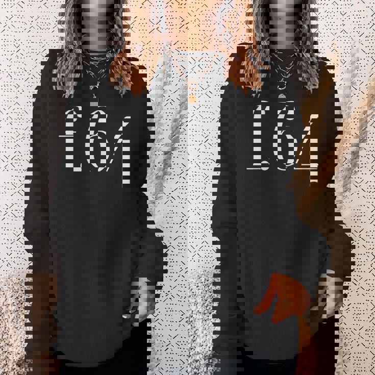 F64 太字 オフセンター 書体 スウェットシャツ 彼女への贈り物