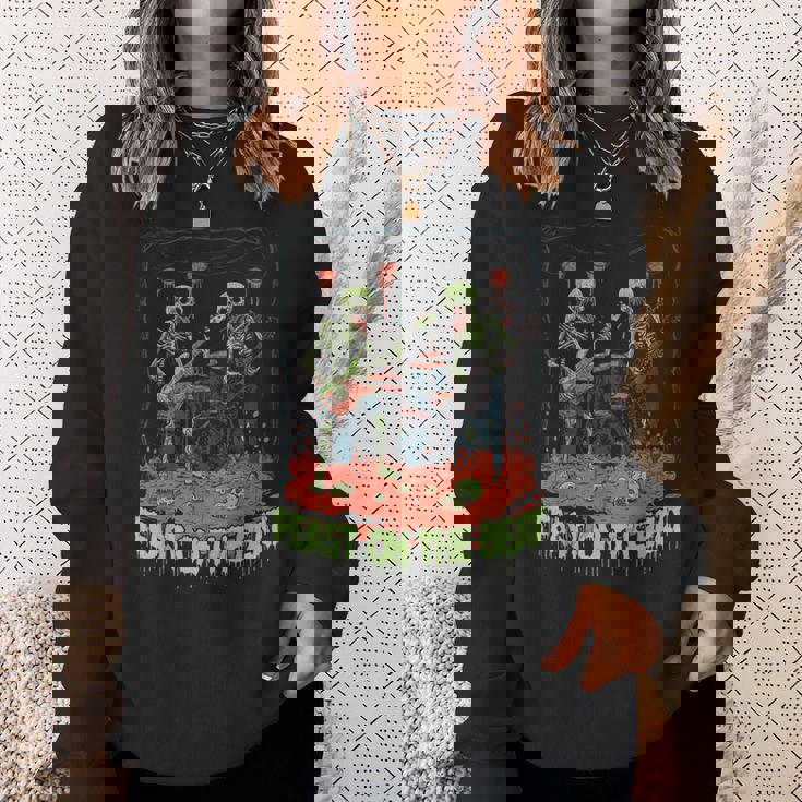 Feast On The Beat ゾンビバンド ハロウィン ロックンロール スウェットシャツ 彼女への贈り物