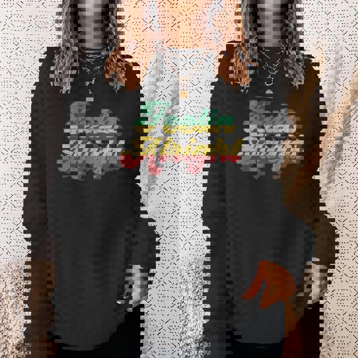 Feelin Alright ラスタ レゲエ ジャマイカ スウェットシャツ 彼女への贈り物