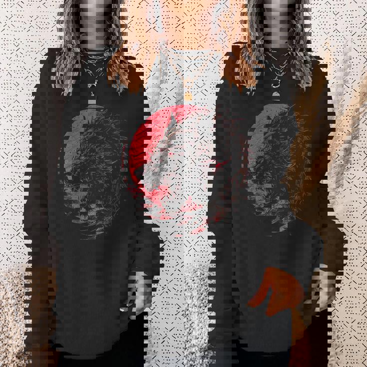 Fenrir Norse Wolf スウェットシャツ 彼女への贈り物