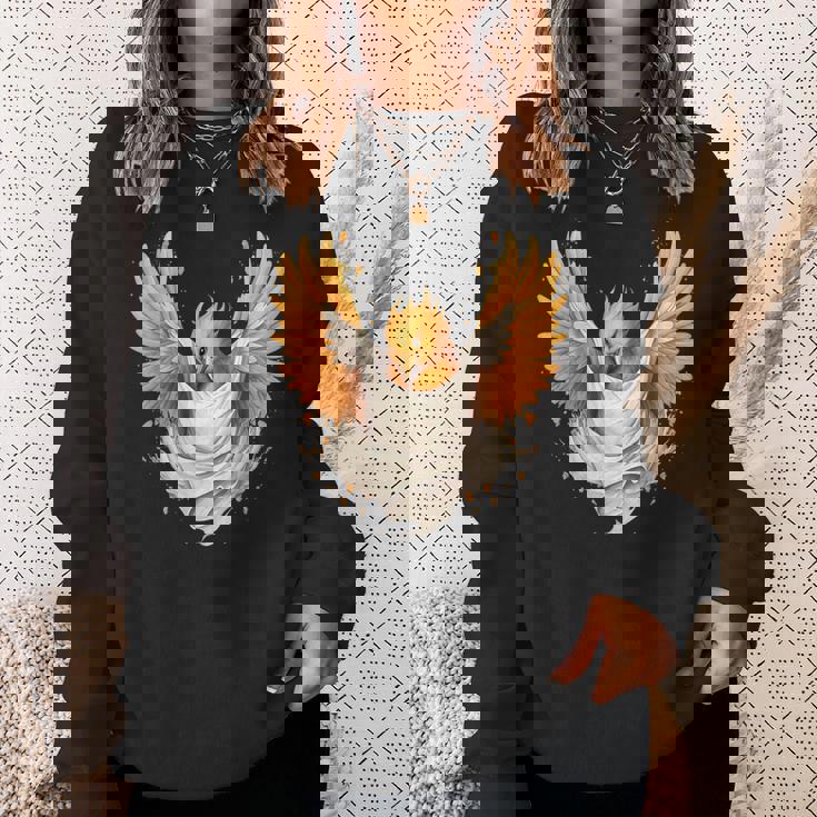 Firebird Reborn Rejuvenation 神話の鳥 アートワーク フェニックス スウェットシャツ 彼女への贈り物