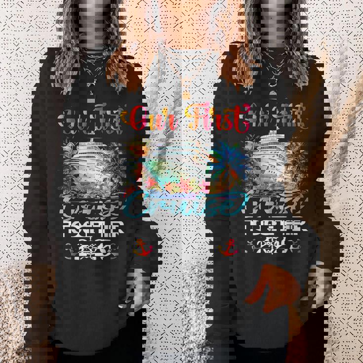 Our First Cruise 2025 Together Cute Matching Couples Cruise Sweatshirt Gifts for Her