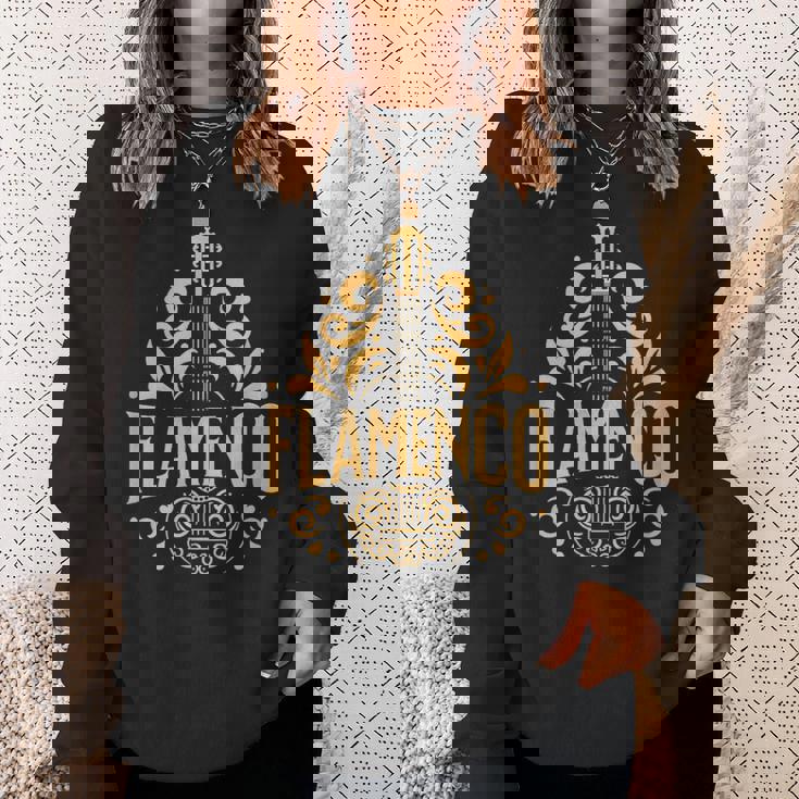 Flamenco スパニッシュギター フラメンコギターアート スウェットシャツ 彼女への贈り物