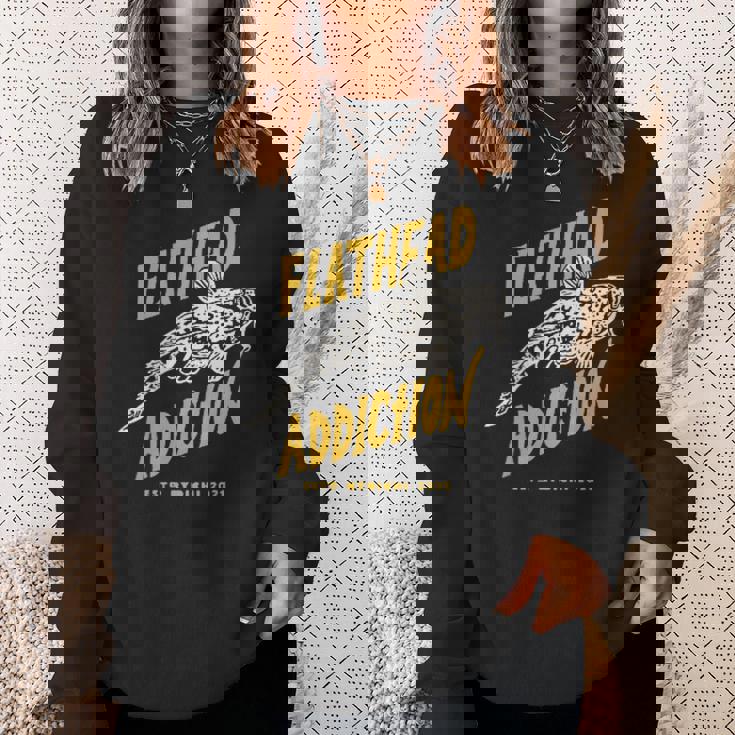 Flathead Addiction マゴチ 釣り スウェットシャツ 彼女への贈り物