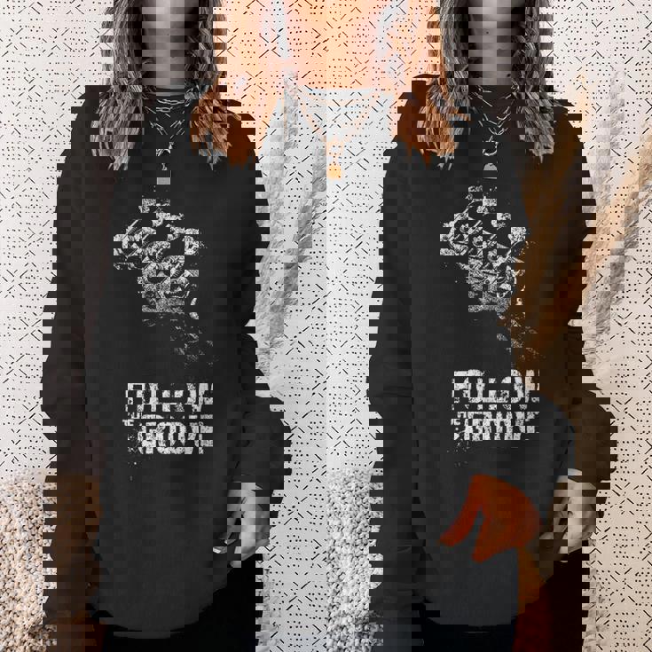 Follow The-Groove-Bass-Metal-Rock-Jazz-をフォローする スウェットシャツ 彼女への贈り物