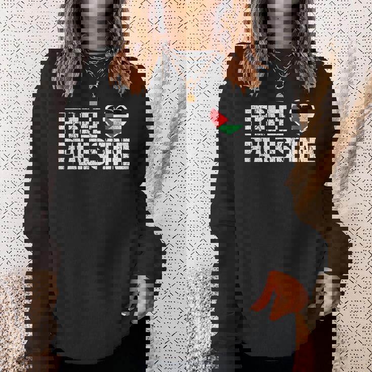 Free Palestine パレスチナの旗無料パレスチナ スウェットシャツ 彼女への贈り物