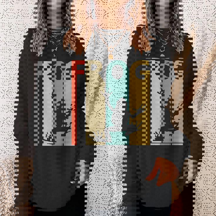 Frog カエル 動物 スウェットシャツ 彼女への贈り物