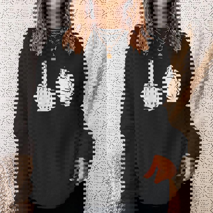 Fuck You シャツ 中指ポインティング Fuk You FUck You スウェットシャツ 彼女への贈り物