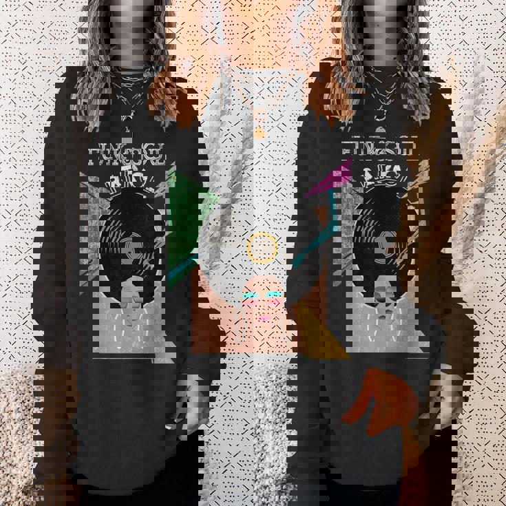 Funk &Oul Patrol 70年代80年代ビンテージアフログラフィックミュージックシャツ スウェットシャツ 彼女への贈り物