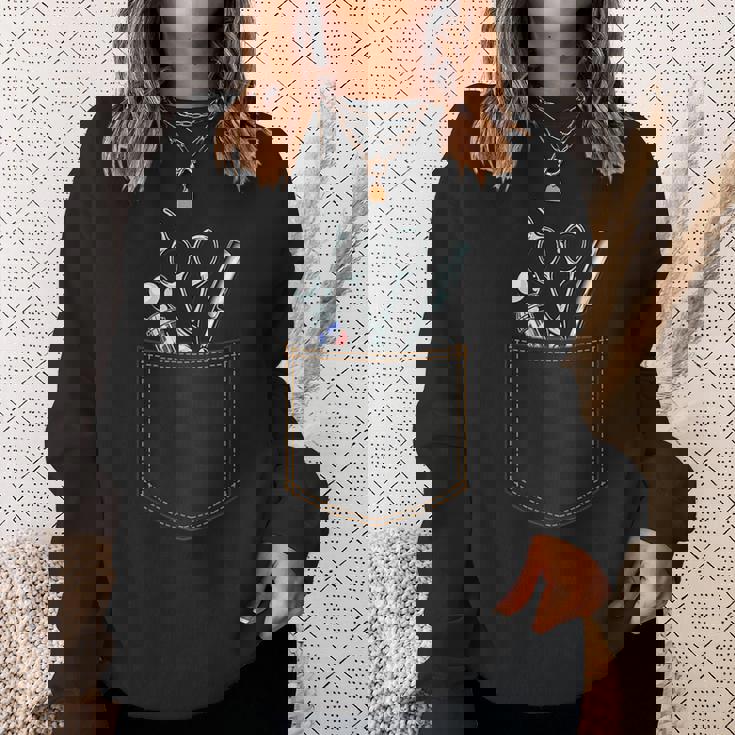 Barbershop アクセサリー ポケットヘアカッター バーバー スウェットシャツ 彼女への贈り物