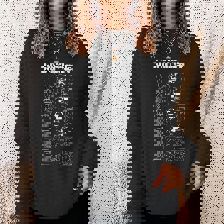 Brit & British Accent ボトル入りウォーター スウェットシャツ 彼女への贈り物