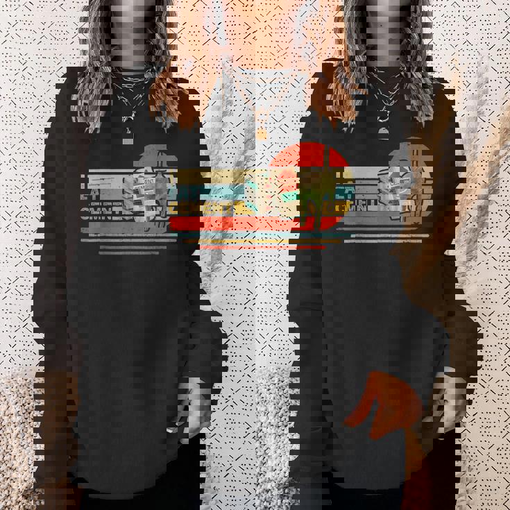 Cat Meme Internet Quote I Eat セメント メンズ レディース クール スウェットシャツ 彼女への贈り物