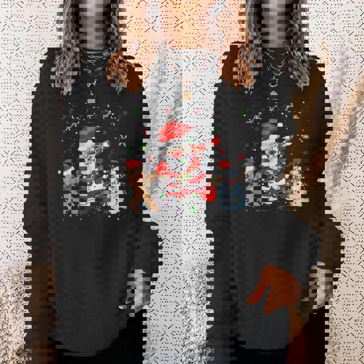 Dabbinganta Christmas おかしいdabサンタクロースクリスマス スウェットシャツ 彼女への贈り物