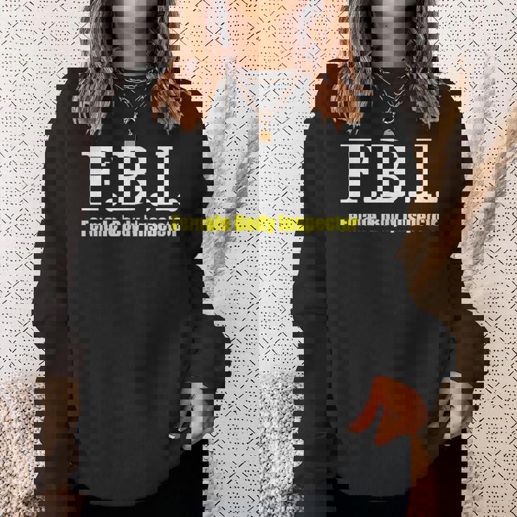 メンズ Fbi Female Body Inspector Meme Novelty Apparel スウェットシャツ 彼女への贈り物