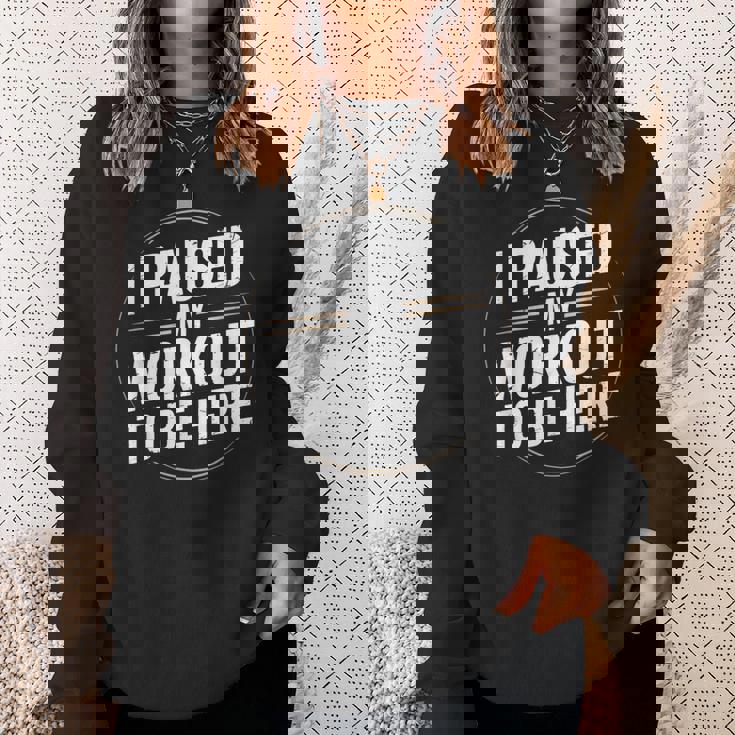 Gym Fitness Workout Motivation Humor Training スウェットシャツ 彼女への贈り物