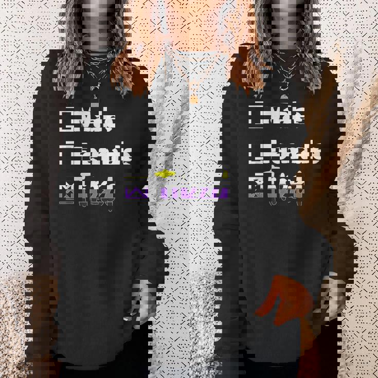 Lgbt プライド ノンバイナリー フラッグ ノンバイナリー スウェットシャツ 彼女への贈り物